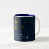 Männer-Fischer Zweifarbige Tasse (VorderseiteRechts)