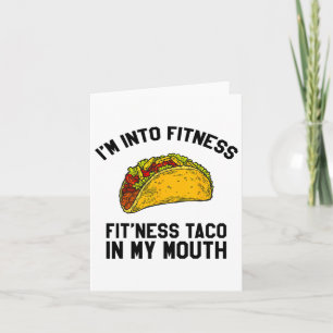 Männer Fitness Taco Lustiger Mexikanischer Fitness Karte