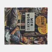 Männer Fleecedecke (Vorderseite (Horizontal))