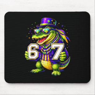 Männer Frauen Alligator Sechs Sieben 67 Mardi Mousepad