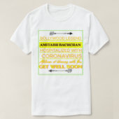 Männer Frauen Amitabh Bachchan wird geduldiges Hem T-Shirt (Design vorne)