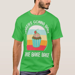 Männer Frauen backen Bäckerei Hobby-Lebensmittel K T-Shirt