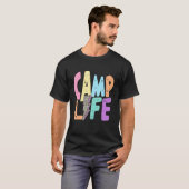 Männer Frauen Boho Style Camp Life Sommer Camp und T-Shirt (Vorne ganz)