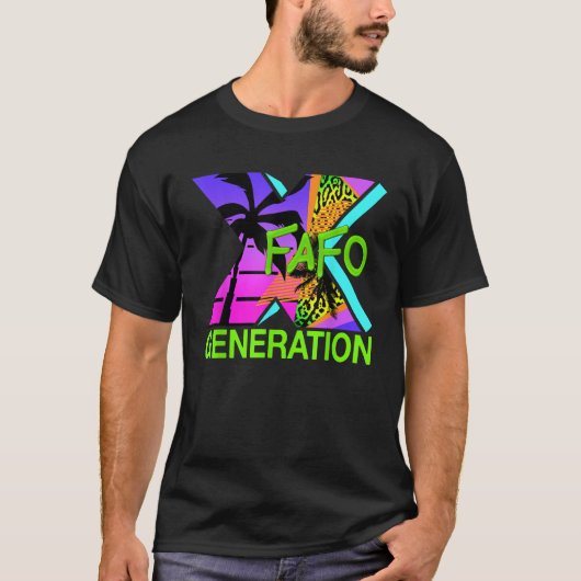 Männer Frauen Gen X T-Shirt (Vorderseite)
