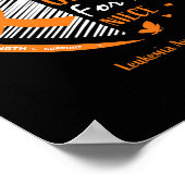 Männer Frauen ich trage Orange für meine Nichte Le Poster (Ecke)