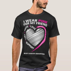 Männer Frauen ich trage rosa wegen Brustkrebs mein T-Shirt