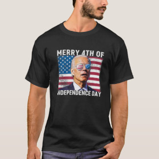 Männer Frauen Joe Biden verwirrte fröhliche 4. Std T-Shirt