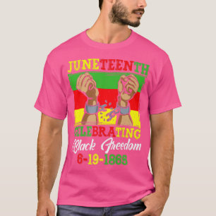 Männer Frauen Juneteente feiert Black Freedom Jun T-Shirt