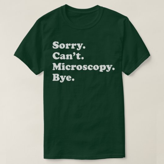 Männer Frauen Jungen oder Mädchen Funny Microscopy T-Shirt (Design vorne)