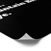 Männer Frauen Jungen Oder Mädchen Lustiges Mountai Poster (Ecke)