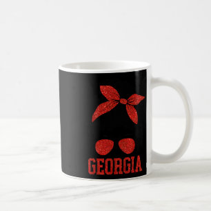 Männer Frauen Kinder Georgia Messy Bun Varsity Vin Kaffeetasse