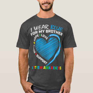 Männer Frauen Kinder ich trage Blau für meinen B T-Shirt
