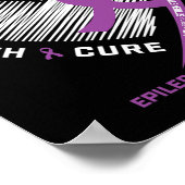 Männer Frauen Kinder ich trage Lila im Kampf Epile Poster (Ecke)