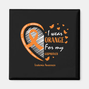 Männer Frauen Orange für meine Mutter Leukämie tra Magnet
