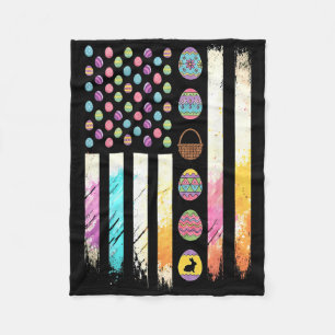 Männer Frauen Ostern Patriotisch Amerikanische Fla Fleecedecke