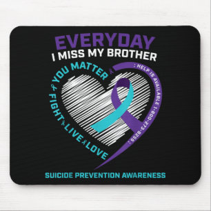 Männer Frauen Prävention Bruder Selbstmord Bewusst Mousepad
