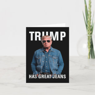 Männer Frauen Trump große Jeans Funny Meme Karte