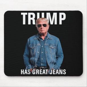 Männer Frauen Trump große Jeans Funny Meme Mousepad