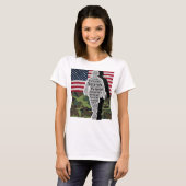 Männer Frauen US-Flagge Camouflage Army Veteran T-Shirt (Vorne ganz)