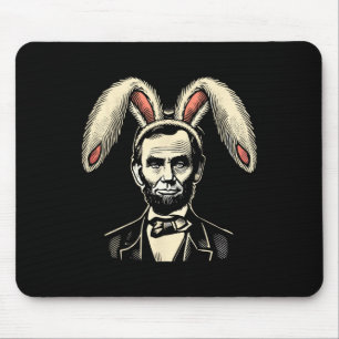 Männer Frauen Vintag Ostern Bunny Costume Abraham  Mousepad