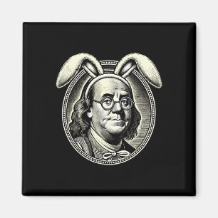 Männer Frauen Vintage-Osterhasen-Kostüm Benjamin F Magnet