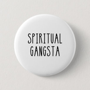 Männer Frauen Yogi Lustig Yoga Spirituell Gangsta Button