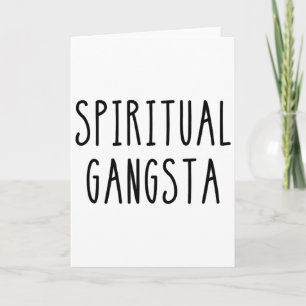 Männer Frauen Yogi Lustig Yoga Spirituell Gangsta  Karte