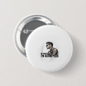 Männer für Anti-Valentinstag Tattoooid Single Man Button (Vorne & Hinten)