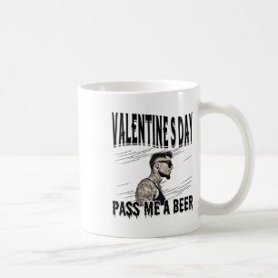 Männer für Anti-Valentinstag Tattoooid Single Man Kaffeetasse