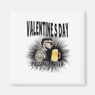 Männer für Anti-Valentinstag Tattoooid Single Man Magnet