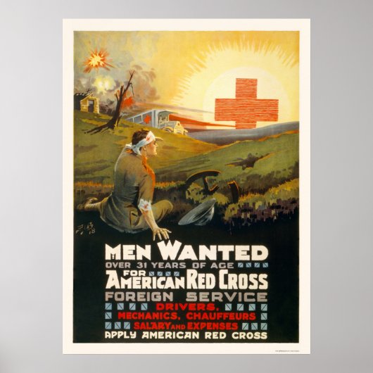 Männer für den Auswärtigen Dienst des Roten Kreuze Poster (Vorne)