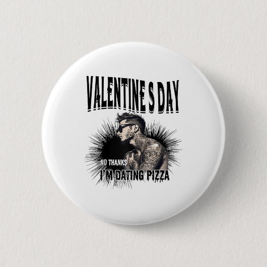 Männer für den Valentinstag Button (Vorderseite)