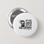 Männer für den Valentinstag Button (Vorne & Hinten)