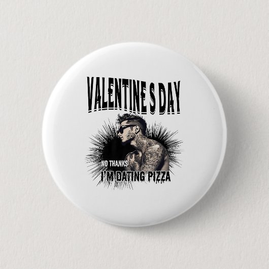 Männer für den Valentinstag Button (Vorderseite)