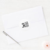 Männer für den Valentinstag Runder Aufkleber (Umschlag)