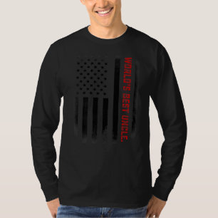 Männer für die beste Onkel der Welt je US-Flagge T-Shirt