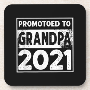 Männer für Großvater 2021 Getränkeuntersetzer