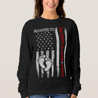 Männer für Großvater 2022 amerikanische Fahne befö Sweatshirt
