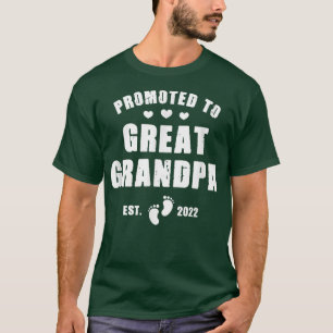 Männer für Großvater 2022 Schwangerschafts-Baby T-Shirt