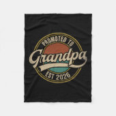 Männer für Großvater 2026 beworben Fleecedecke (Vorderseite)