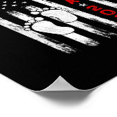 Männer für Großvater Est 2022 amerikanische Flagge Poster (Ecke)