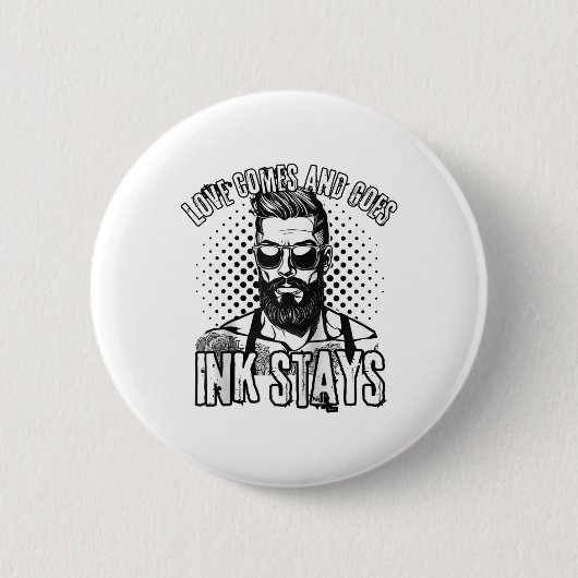 Männer für Valentinstag Tattoooid Single Männer Button (Vorderseite)