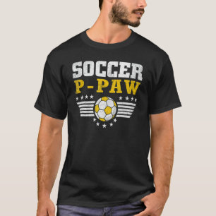 Männer-Fußball P Paw Sportler P Paw Vatertag T-Shirt