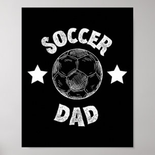 Männer Fußball Vater Familie Football Team Spieler Poster