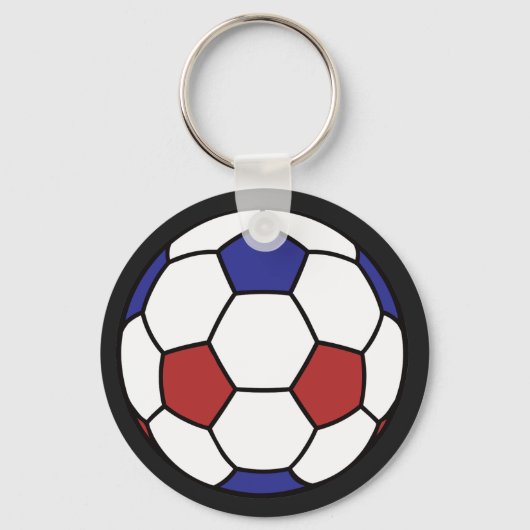 Männer-Fußballname Schlüsselanhänger (Vorderseite)