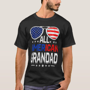 Männer ganz amerikanische Großmutter 4. Juli Vater T-Shirt