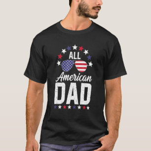 Männer ganz amerikanischer Vater 4. Juli T-Shirt