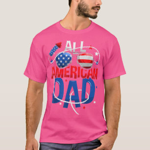 Männer ganz amerikanischer Vater 4. Juli Vatertag T-Shirt