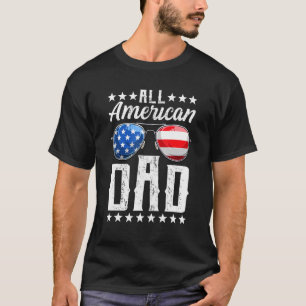 Männer ganz amerikanischer Vater 4. Juli Vatertag  T-Shirt