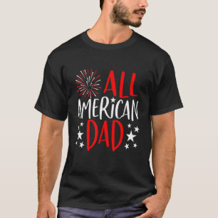 Männer ganz amerikanischer Vater 4. Juli Vatertag  T-Shirt